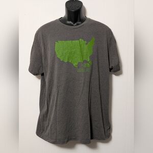 Men's The North Face Backyard USA Gray T-shirt Size XL